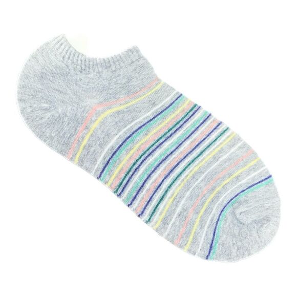 Women’s Two-Pack No-Show Socks - Retro Camera/Stripe NWOT - Picture 6 of 7